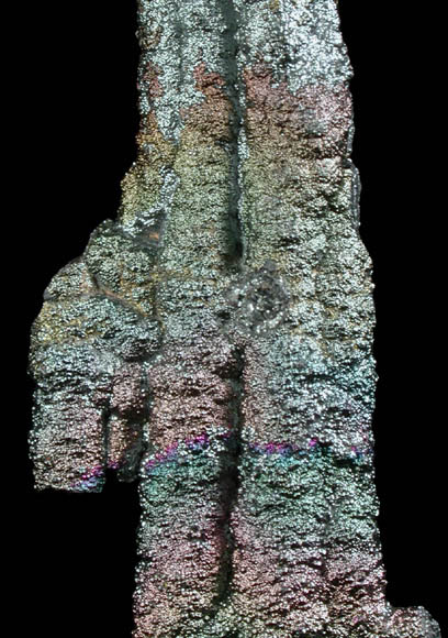 Hematite (iridescent stalactites) from Peters Mountain, Alleghany County, Virginia
