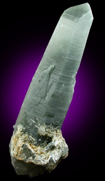 Quartz with Actinolite inclusions from Washington Camp-Duquesne District, Santa Cruz County, Arizona
