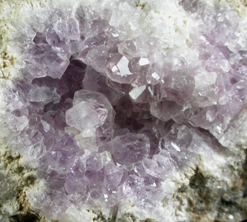 Quartz var. Amethyst from Upper New Street Quarry, Paterson, Passaic County, New Jersey