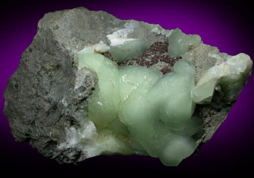 Prehnite with Goethite from Millington Quarry, Bernards Township, Somerset County, New Jersey
