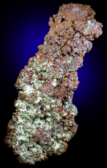 Copper and Cuprite from Ray Mine, Mineral Creek District, Pinal County, Arizona