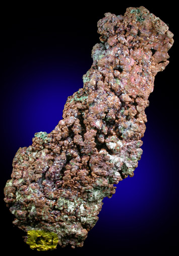 Copper and Cuprite from Ray Mine, Mineral Creek District, Pinal County, Arizona