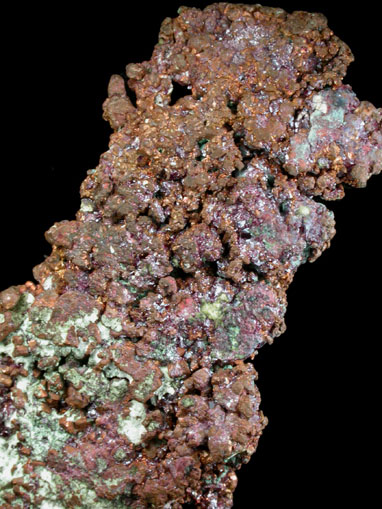 Copper and Cuprite from Ray Mine, Mineral Creek District, Pinal County, Arizona