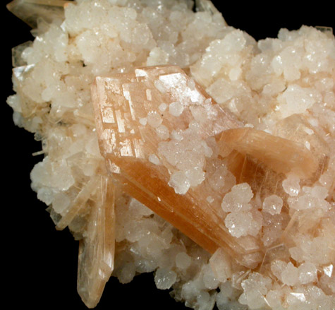 Stellerite and Quartz from Coonabarabran, New South Wales, Australia