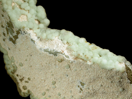 Prehnite and Albite from Interstate 80 road cut, Paterson, Passaic County, New Jersey