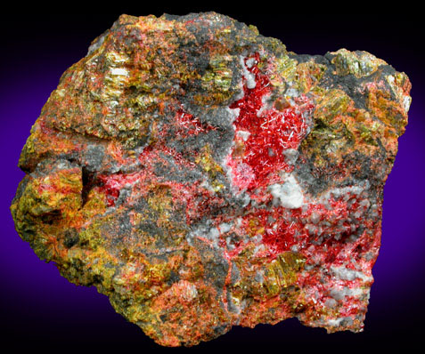 Realgar with Orpiment from Getchell Mine, Humboldt County, Nevada