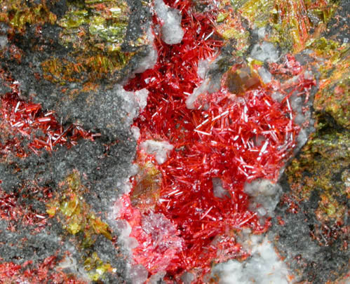 Realgar with Orpiment from Getchell Mine, Humboldt County, Nevada