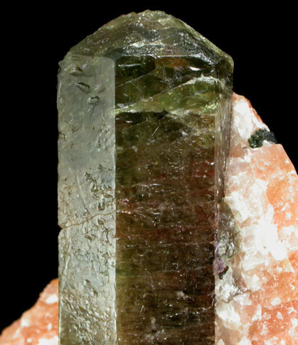 Fluorapatite in Calcite from Yates Mine, Otter Lake, Pontiac County, Qubec, Canada