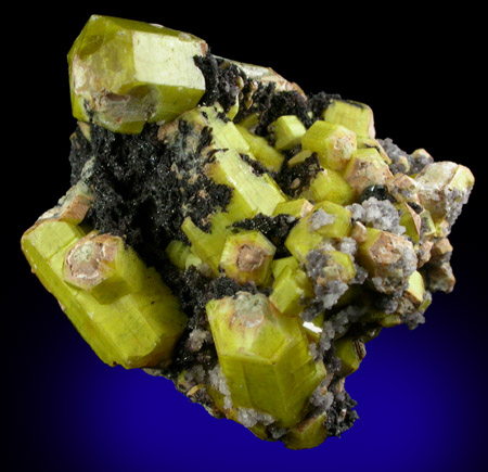 Sturmanite with Ettringite and Hematite from N'Chwaning Mine, Kalahari Manganese Field, Northern Cape Province, South Africa