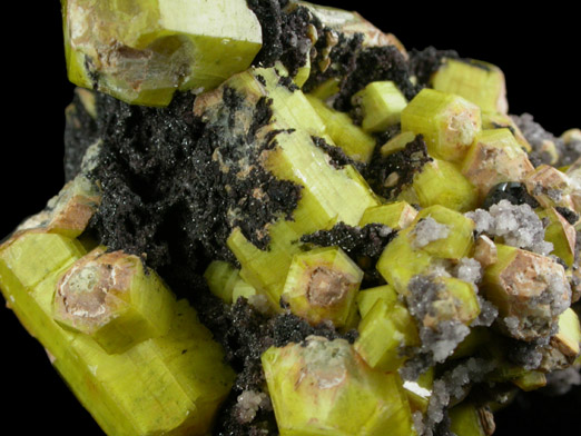 Sturmanite with Ettringite and Hematite from N'Chwaning Mine, Kalahari Manganese Field, Northern Cape Province, South Africa