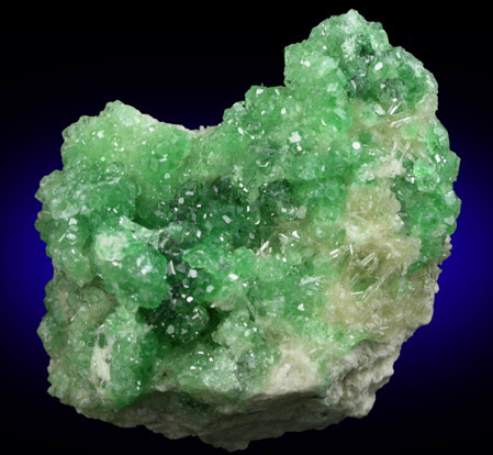 Grossular Garnet with Diopside from Orford Nickel Mine, 5.6 km southwest of Saint-Denis-de-Brompton, Qubec, Canada