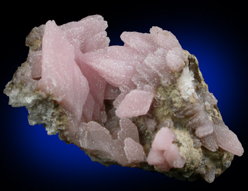 Rhodochrosite with Gageite from Wessels Mine, Kalahari Manganese Field, Northern Cape Province, South Africa