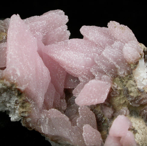 Rhodochrosite with Gageite from Wessels Mine, Kalahari Manganese Field, Northern Cape Province, South Africa