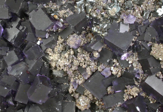 Fluorite and Sphalerite from Denton Mine, Sub-Rosiclare Level, Harris Creek District, Hardin County, Illinois