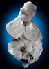 Calcite on Quartz from Jalgaon, India