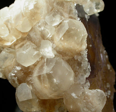 Fluorite with Calcite from Rosiclare Sub-District, Hardin County, Illinois