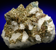 Pyrite on Calcite from Los Remedios Mine, Level 4, Taxco, Guerrero, Mexico