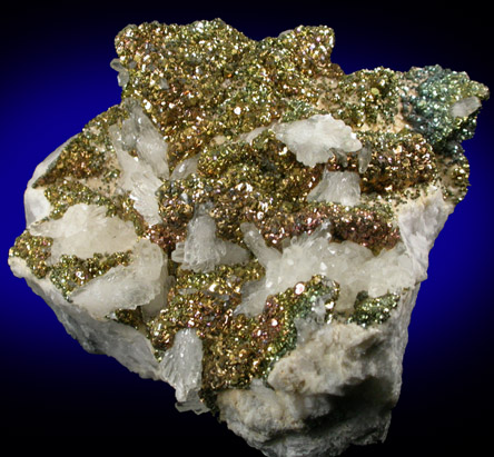 Pyrite on Calcite from Los Remedios Mine, Level 4, Taxco, Guerrero, Mexico