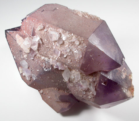 Quartz var. Amethyst Quartz from Saltman Prospect, Camp Encore, Sweden, Oxford County, Maine