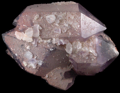 Quartz var. Amethyst Quartz from Saltman Prospect, Camp Encore, Sweden, Oxford County, Maine