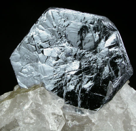 Molybdenite on Quartz from Moly Hill Mine, La Motte Township, Qubec, Canada