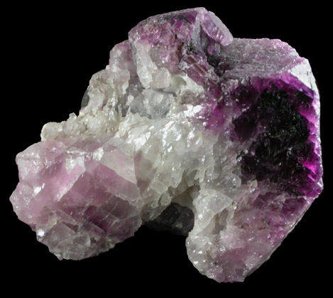 Fluorite with Celestine from Maple Grove Quarry, southeast of Bettsville, Seneca County, Ohio