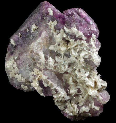 Fluorite with Celestine from Maple Grove Quarry, southeast of Bettsville, Seneca County, Ohio