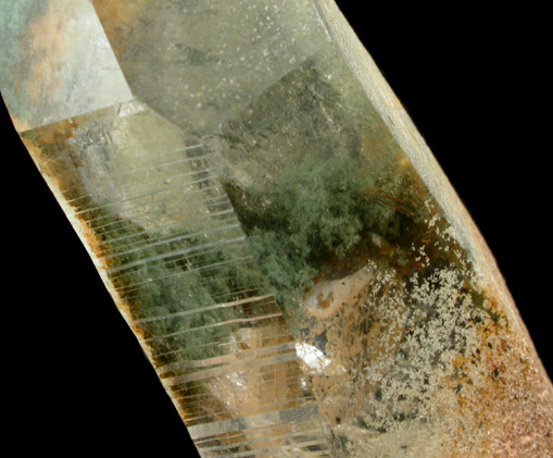 Quartz with Chlorite inclusions from Glover River, McCurtain County, Oklahoma