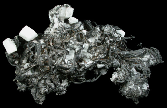 Silver with Calcite from Cobalt District, Ontario, Canada