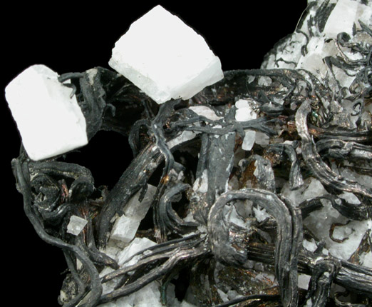 Silver with Calcite from Cobalt District, Ontario, Canada