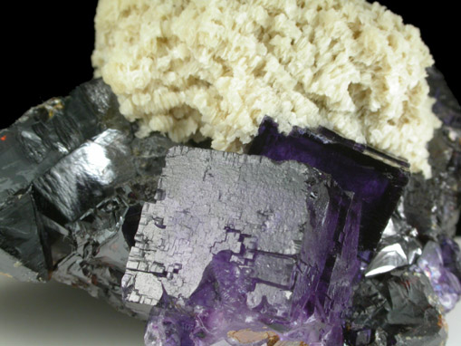 Fluorite, Barite, Sphalerite from Elmwood Mine, Carthage, Smith County, Tennessee