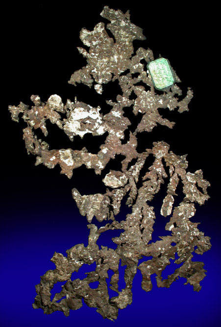 Copper (crystallized native copper) from Keweenaw Peninsula Copper District, Michigan