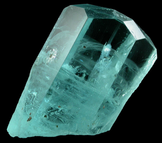 Beryl var. Aquamarine with Columbite-(Fe) from Skardu District, Baltistan, Gilgit-Baltistan, Pakistan