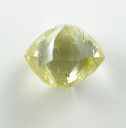 Diamond (0.66 carat fancy-yellow dodecahedral crystal) from Northern Cape Province, South Africa