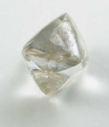 Diamond (0.62 carat gray octahedral crystal) from Letlhakane Mine, south of the Makgadikgadi Pans, Botswana