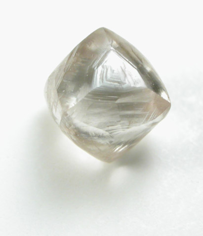 Diamond (0.66 carat gray dodecahedral crystal) from Oranjemund District, southern coastal Namib Desert, Namibia