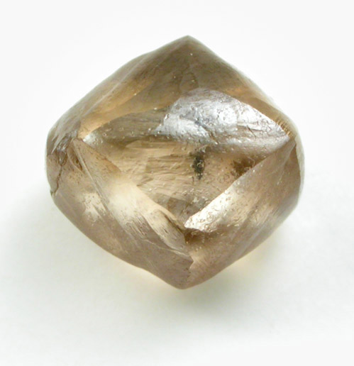 Diamond (2.80 carat brown complex crystal) from Diavik Mine, East Island, Lac de Gras, Northwest Territories, Canada