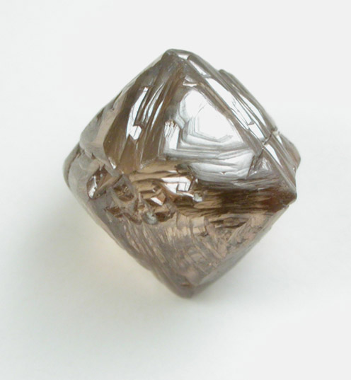 Diamond (2.45 carat brown octahedral crystal) from Diavik Mine, East Island, Lac de Gras, Northwest Territories, Canada