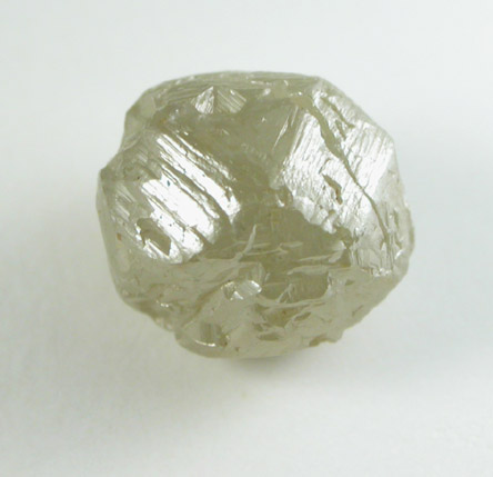 Diamond (1.58 carat greenish-gray complex crystal) from Bakwanga Mine, Mbuji-Mayi (Miba), Democratic Republic of the Congo