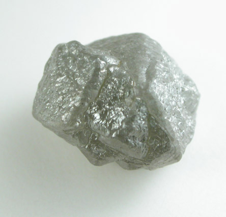 Diamond (2.56 carat gray intergrown cubic crystals) from Ekati Mine, Point Lake, Northwest Territories, Canada