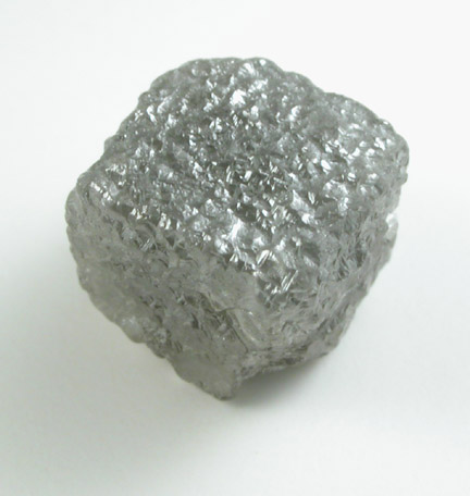 Diamond (4.06 carat gray intergrown cubic crystals) from Ekati Mine, Point Lake, Northwest Territories, Canada