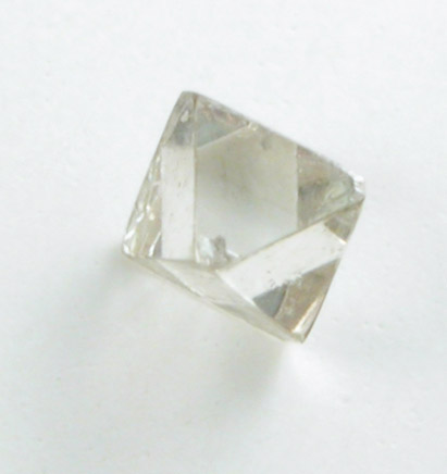 Diamond (0.08 carat pale-brown octahedral crystal) from Mirny, Republic of Sakha, Siberia, Russia