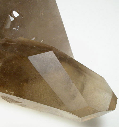 Quartz var. Smoky Quartz (with large X and S-faces) from Cristalina, Goias, Brazil