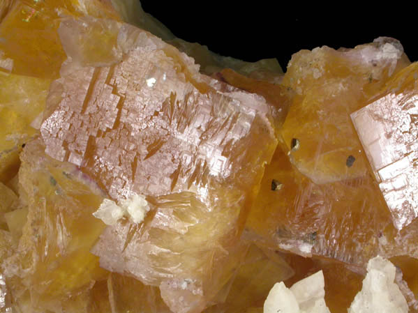 Fluorite with Calcite and Chalcopyrite from Rosiclare Sub-District, Hardin County, Illinois