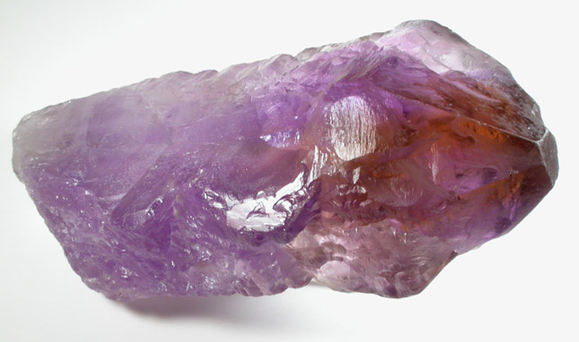 Quartz var. Ametrine (with rare pinacoid termination face) from Anahi Mine, La Gaiba District, Sandoval Province, Santa Cruz Department, Bolivia