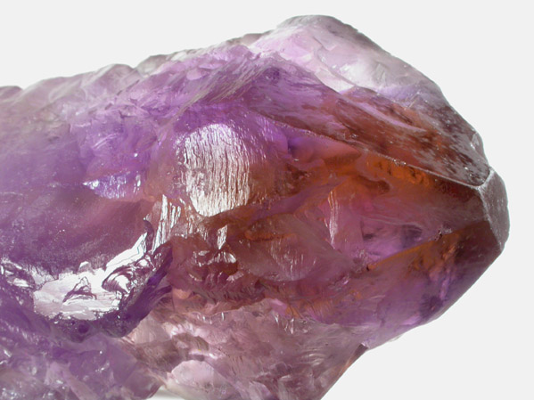 Quartz var. Ametrine (with rare pinacoid termination face) from Anahi Mine, La Gaiba District, Sandoval Province, Santa Cruz Department, Bolivia