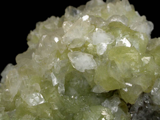 Adamite with Calcite from Mina Ojuela, Mapimi, Durango, Mexico