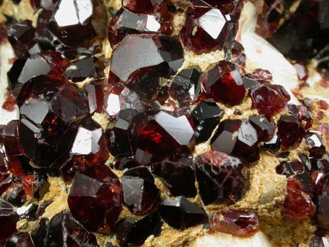 Spessartine Garnet on Microcline from Gilgit District, Gilgit-Baltistan, Pakistan