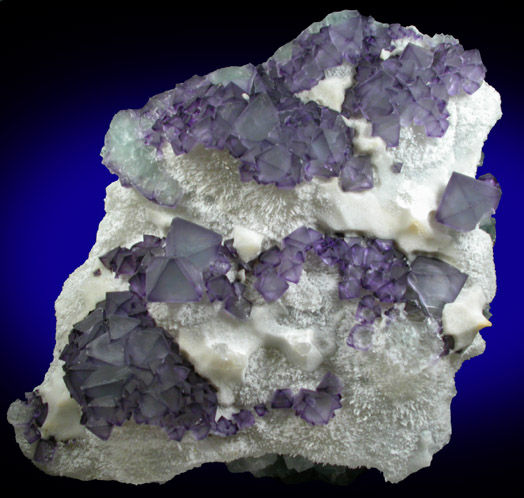 Fluorite in Quartz from Ganzhou, Jiangxi Province, China