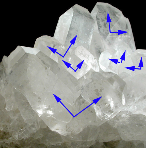 Quartz (Japan Law-twinned) from Mina Mundo Nuevo, Huamachuco, La Libertad, Peru